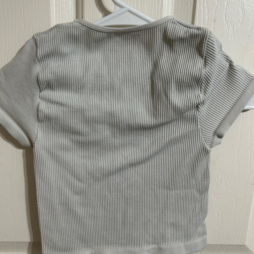 White urban outfitters, out from under ribbed tee.